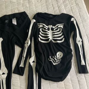Black maternity top and leggings - Halloween